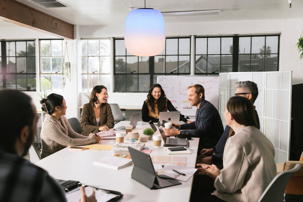 Skyview pendant in an office