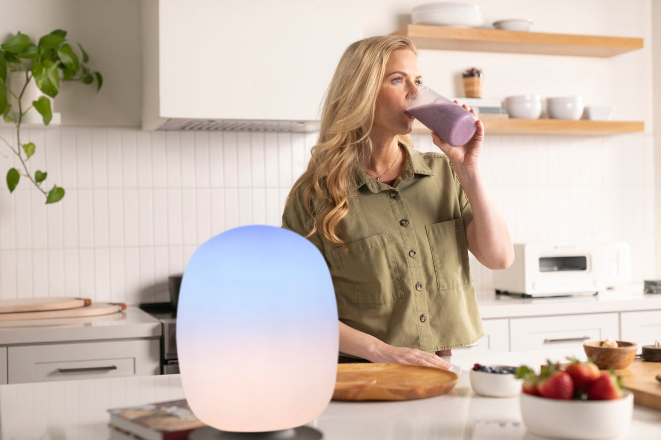 Skyview lamp in the kitchen, smart lamp, healthy life